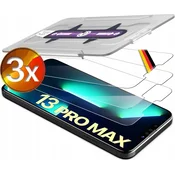 Kaljeno steklo 3x iPhone 13 Pro Max 6.7 9H folija z okvirjem