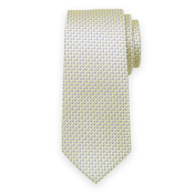 Moška classic kravata rumene barve z drobnim vzorcem 15114
