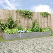 Sadilica Svijetlo siva 385 x 100 x 45 cm Cinkani celik