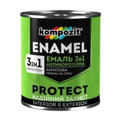Antikorozijski emajl 3 v 1 KOMPOZIT PROTECT 2,7 kg - Grafit