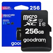 GoodRam Microsd 256 Gb Memorijska Kartica Za Mobitele Sd Adapter Uhs-I Klasa 10