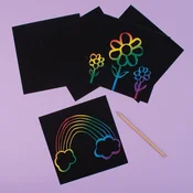PLAYBOX WYDAPYWANKA mavrične srečke za scrapbooking, 10 kosov