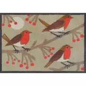 wash+dry PREDPRAŽNIK Red Robins 60/85 cm potiskano večbarvno