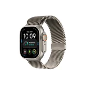 APPLE Watch Ultra 4 GPS + Cellular 49mm Natural Titanium Case with Natural Titanium Milanese Loop – M (MJA94SE/A)