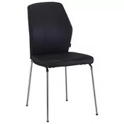 STOLICA crna, boja hroma metal, tekstil