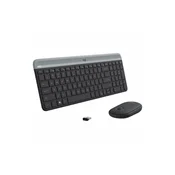 Tast+Mis USB Wireless Logitech MK470 Slim Wireless Combo Graphite US
