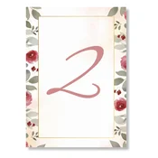 Personal Številka mize - Vintage Rose Izberite količino: 11 kos - 30 kos