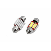 Avto LED sijalka C5W 31mm 10 SMD 4014 CANBUS 2W 12/24V 5000K 2 kosa