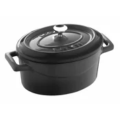 Saucepan, Folk range, cast iron, 10 cm, black - LAVA brand