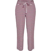 Zizzi Spodnji del pižame Mellie bordo / bela