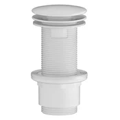 SAPHO Nezapiralni umivalniški izpust 5/4, velika kapica, bel ABS, 32mm
