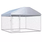 VIDAXL vanjski kavez za pse s krovom (200x200x135cm)