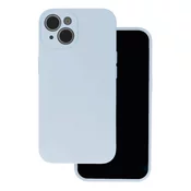 Silikonski ovitek za iPhone 16e - mat liquid svetlo moder