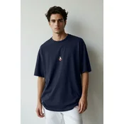 Trendyol Muška majica Tmnss23Ts00243, Tamnoplava