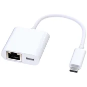ROLINE Roline USB 3.1 (gen. 2) pretvornik [1x moški konektor USB-C® - 1x ženski konektor USB-C®\, RJ45 vtičnica] 12021100, (20630829)
