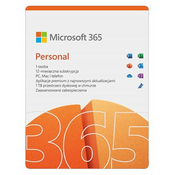 Microsoft Microsoft | 365 Personal | QQ2-01897 | M365 Personal | FPP | Obdobje licence 1 leto | Slovenščina | EuroZone Medialess