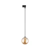Luster na sajli za TRACER šinski sistem 1xG9/8W/230V crna/zadimljena braon