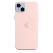 iPhone 14 Plus Silicone Case sa MagSafe-om - Chalk Pink