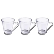 KOMPLET VRČKOV ZA KAVO BOMBON 230ML, 3 KOSI, STEKLO