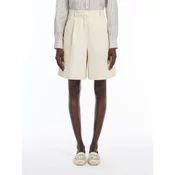 Weekend Max Mara za ženske. 2515141032600 Bermuda kratke hlače Ecuba beige (44), Bež, Priložnostno, Lan