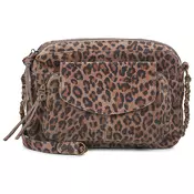 Pieces PCNAINA LEATHER CROSS BODY Kostanjeva