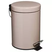 FIVE KANTA ZA SMEĆE CLASSIC 3L NA PEDALU, METAL/POLYPROPYLENE, BEŽ
