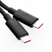 Motorola USB-C–USB-C kabel Motorola, 6,5 A, 1 m, SC18D24968, v razsutem pakiranju, črn