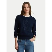 LAUREN RALPH LAUREN Pulover 200979653004 Mornarsko modra Regular Fit