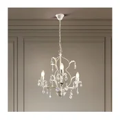 ONLI - Luster na lancu TERESA 3xE14/6W/230V bela