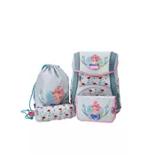 Šolska torba ABC-123 - 4-delni set, ergo premium, morska deklica,