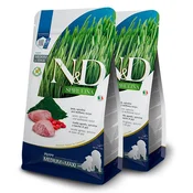 Farmina N&D dog SPIRULINA (GF) puppy medium & maxi, jagnjetina 2 x 7 kg