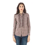 FRED PERRY WOMEN'S LONG SLEEVE SHIRT PINK