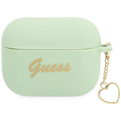 Guess GUAPLSCHSN AirPods Pro cover green Silicone Charm Heart Collection (GUAPLSCHSN)