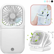 Generic Prenosni vratni ventilator mini tihi ročni osebni zložljivi, (21132735)