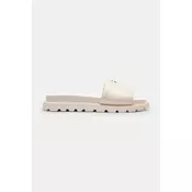 Coach natikači z ravnim podplatom ženski usnjeni Brynn Leather Slide Sandal