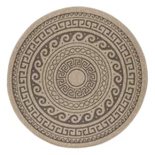 Črno-bež okrogla zunanja preproga o 160 cm Comilla – Ayyildiz Carpets