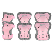 Spokey SHIELD II - 3-dielna set of childrens protectors, pink, vel. With