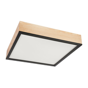 Plafonsko svetlo NATURAL SQUARE 4xE27/15W/230V 48x48 cm borovina/crna