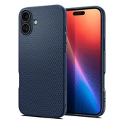 Ovitek Spigen Liquid Air za iPhone 16 - navy blue