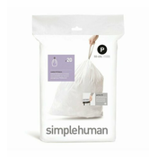 Trash bags, code P, 50-60 L / 20 pcs., plastic - simplehuman