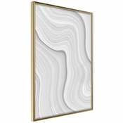 Poster - Snow Contour Lines 20x30