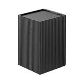 FARO 40535 - Zidno svetlo SOLE 1xGU10/8W/230V, crno, rebrasto, uglasto