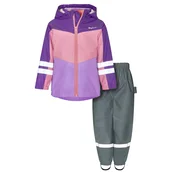 PLAYSHOES Funkcionalna obleka temno siva / sivka / temno liila / roza
