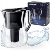 shumee Vrč za filtriranje vode Aquaphor lyon Black 3,8 l, karbonski vložek A5+