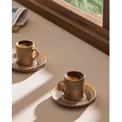 Madame Coco Set šoljica za kafu Ligne, 2 komada, Braon