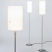 Serien Lighting serien.lighting Club S LED-stoječa svetilka, aluminij - Dnevna soba/jedilnica - Dizajn - ščetkan aluminij, bela barva - Kovina