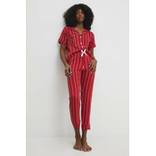 Pižama Answear Lab ženska, rdeča barva