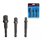 Fixtec Set adaptera za imbus kljuceve 1/4 na 1/2 pogon, 3 komada