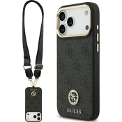 Guess OVITEK GUESS 4G S STRASS LOGO VELIK TRAK MAGSAFE ZA IPHONE 17 PRO MAX