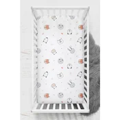 Safari Orange Khaki Ranforce Baby Fitted Sheet